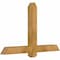Ekena Millwork Eugene Rough Sawn Timber Gable Bracket, Western Red Cedar, 48"W x 30"H x 4"D x 4"F, 15/12 Pitch GBW048X30X0404EUG00RWR - alternate 3